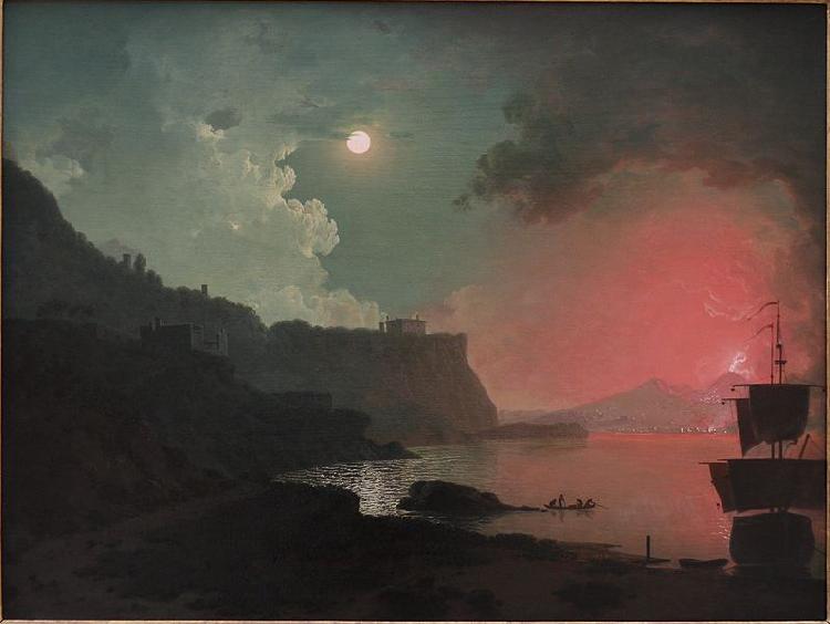 Joseph wright of derby Vesuvius from Posellipo Germany oil painting art